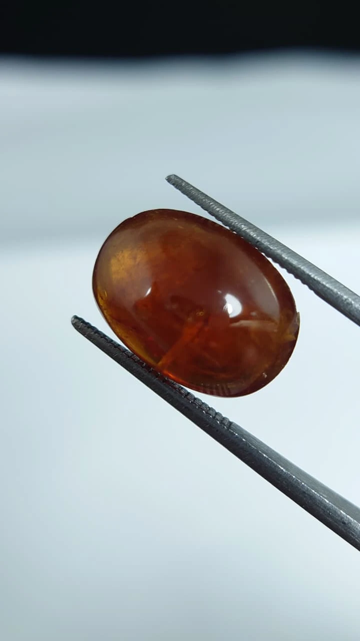 10.3ct Cabochon Faceted Spessartite Garnet from Nigeria — view 3